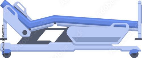 Adjustable hospital bed for patient medical care
