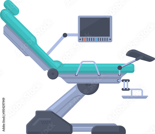 Gynecological examination chair providing advanced health services