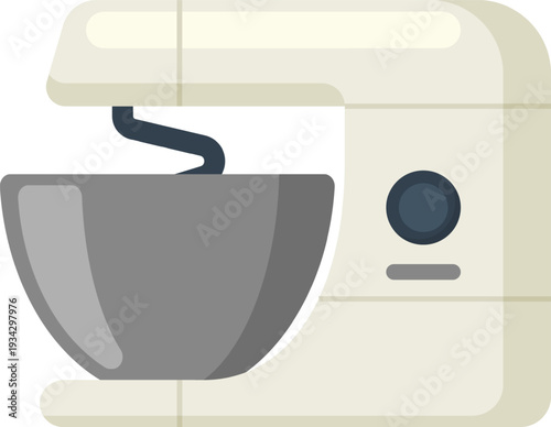Stand mixer for baking and kitchen appliance illustration