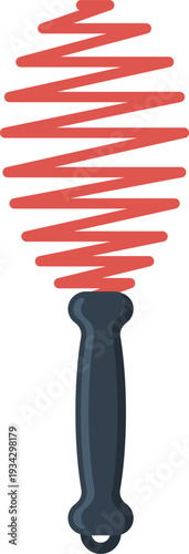 Hand whisk preparing food by whisking ingredients