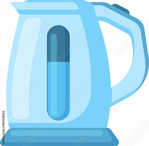 Electric water kettle boiling for hot drinks