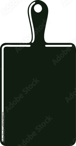 Cutting board kitchen utensil for food preparation icon