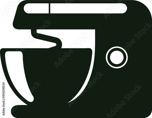 Stand mixer kitchen appliance preparing food icon