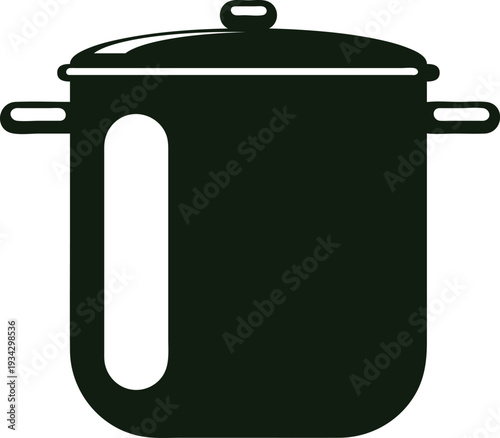 Cooking pot icon representing kitchen and food preparation