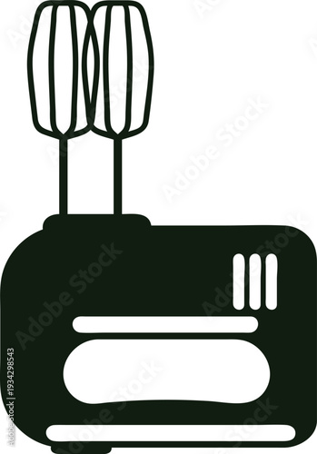 Hand mixer kitchen appliance preparing food ingredient dough