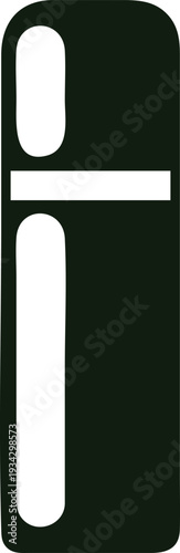 Black outline deodorant spray bottle illustration