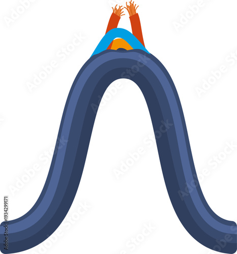 Electrical cable conducting current showing inner wires