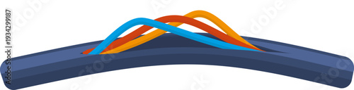 Internet data flow broadband network connection concept