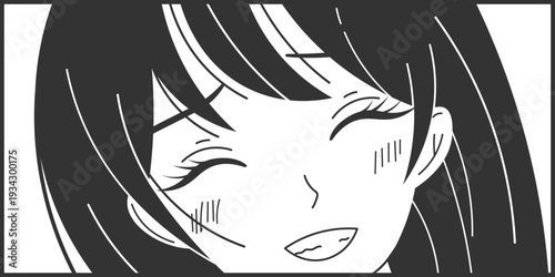 Happy young woman with a cute smiling face