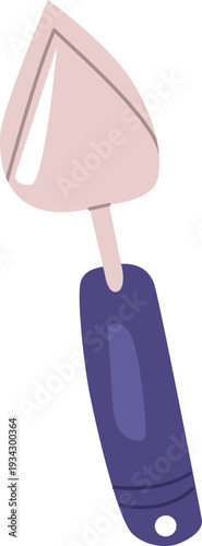 Gardening hand trowel tool for planting flowers