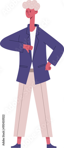 Person giving thumbs down gesture showing disapproval