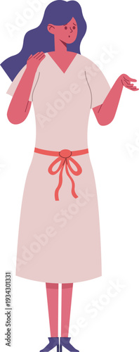 Young woman gesturing expressing confusion or uncertainty