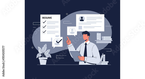 Recruitment Process: Candidate Selection with Resume and Profile Review