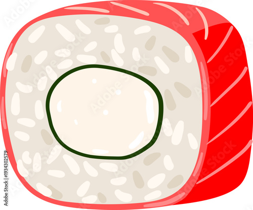 Sushi maki roll food preparing Japanese cuisine