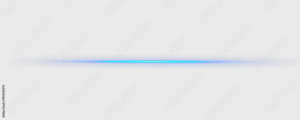 Obraz premium Blue beams of light and abstract lens flare create a captivating visual composition. A glowing line creates a modern, cyber-aesthetic atmosphere. Blue road lighting lines in vector graphics. 