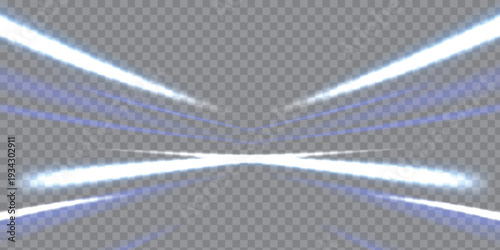 Expressway road with neon ray and digital glow. A flowing light swirl with bright streaks.