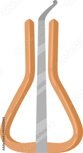 Jew's harp traditional musical instrument producing sound