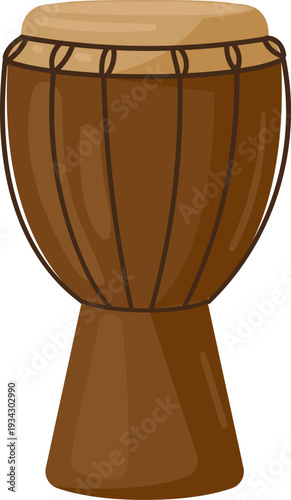 Djembe drum music instrument for rhythm and culture