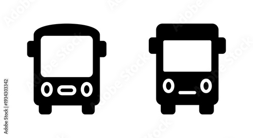 Bus icon symbol for apps and websites. bus sign and symbol