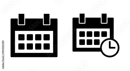 Calendar icon symbol for apps and websites. Calender sign and symbol. Schedule icon symbol