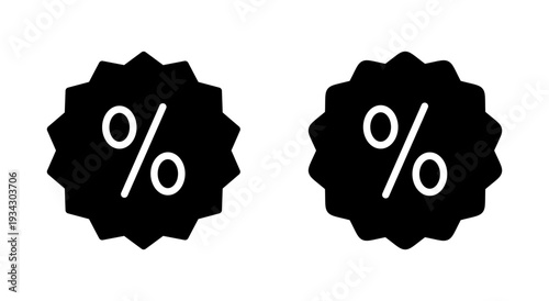 Discount icon symbol for apps and websites. Discount tag sign and symbol