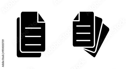 Document icon symbol for apps and websites. edit document. Paper sign and symbol. File Icon