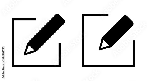 Edit icon symbol for apps and websites. edit document sign and symbol. edit text icon. pencil. sign up