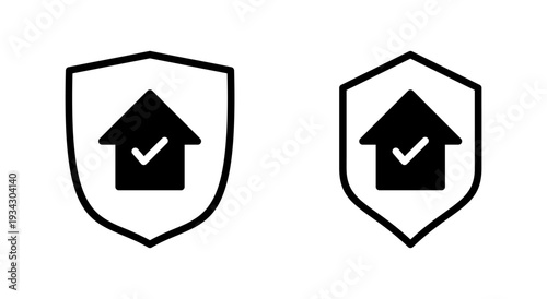 home insurance icon symbol for apps and websites. home protection sign and symbol