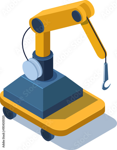 Automated factory robotic arm for industrial processes