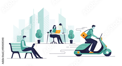 Modern Workforce: Remote Work, Freelancing & Urban Connectivity