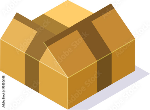 Cardboard box packing shipping delivery logistic concept