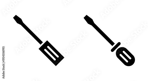 Screwdriver icon symbol for apps and websites. tools sign and symbol