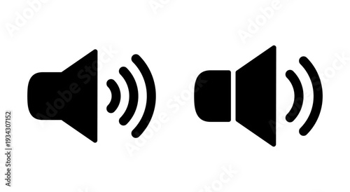 Speaker icon symbol for apps and websites. volume sign and symbol. loudspeaker icon. sound symbol