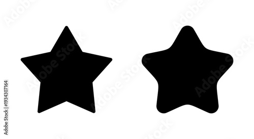 Star icon symbol for apps and websites. rating sign and symbol. favourite star icon