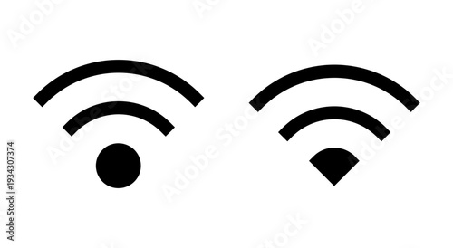 Wifi icon symbol for apps and websites. signal sign and symbol. Wireless  icon
