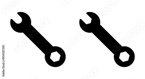 Wrench icon symbol for apps and websites. repair icon. tools sign and symbol