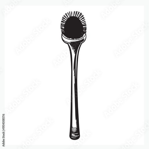 toilet brush isolated on white