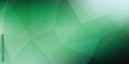 Green Abstract Geometric Low Poly Background With Soft Gradient For Modern Design And Web Use eps10
