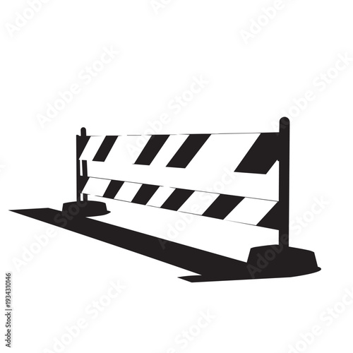 vector illustration of road divider