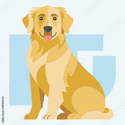 golden retriever dog with bone