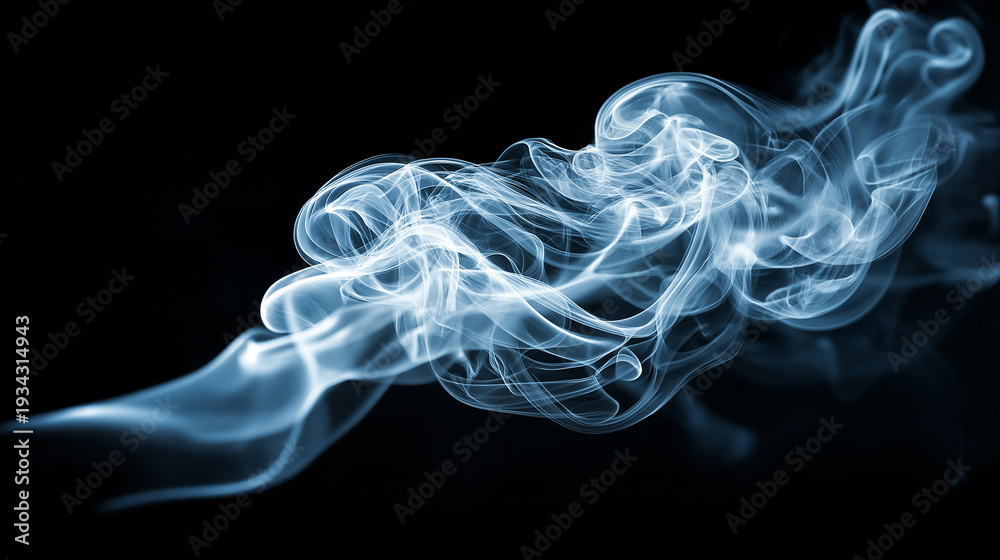 Fototapeta premium A sophisticated smoke texture ideal for mystery themes, luxury branding, and creative artistic concepts.