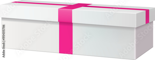 White Box with Ribbon