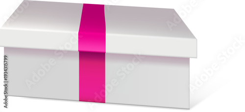 Box with Pink Ribbon