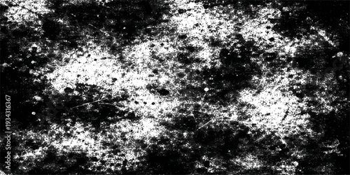 An abstract black and white winter background featuring falling snowflakes and magic glitter stars in a dark night sky design for a holiday celebration texture