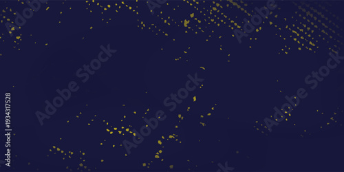 Abstract yellow-blue frame on a dark background. Sporty design in grunge illustratiions picture old modern art