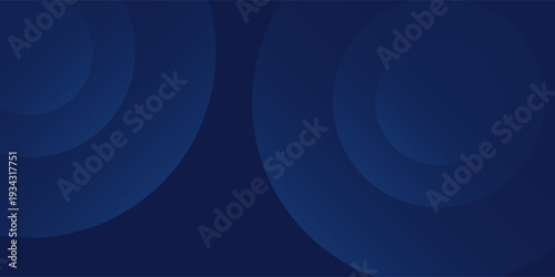 Abstract blue simple glowing geometric lines on dark blue background. circle vector illustrations modern nice