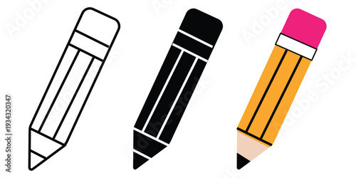 Pencil icon set vector. pen sign and symbol. edit icon vector eps 10