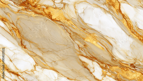White and gold marble texture background with luxurious and elegant pattern