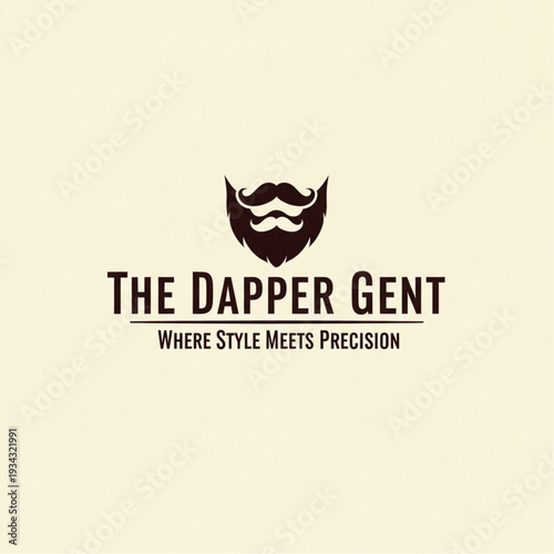 The Dapper Gent logo with stylish beard and mustache design.