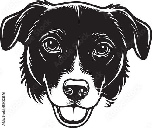vector illustration of a dog